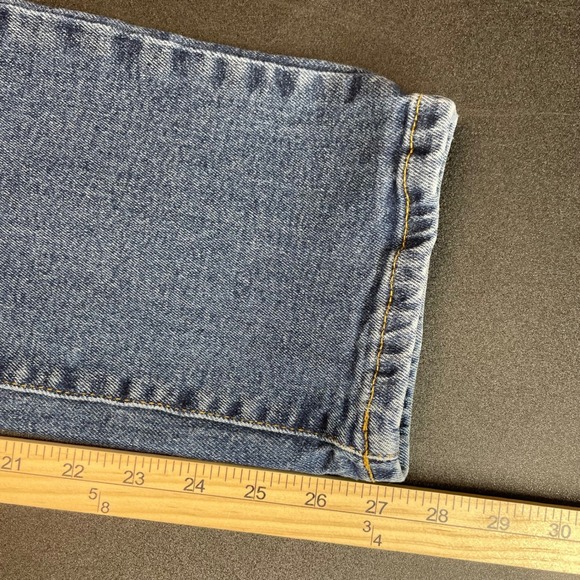 Buffalo David Bitton Womens 27 Blue Faded Dark Wash Denim Straight Leg Jeans - Picture 14 of 15